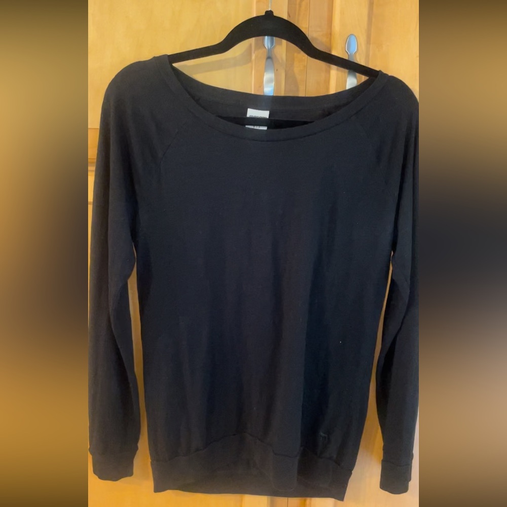 Pink L/S Black T-Shirt Size S